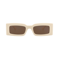 Gucci Square-Frame Recycled Acetate Sunglasses — Cream – Brown GG1425S 30014487 004