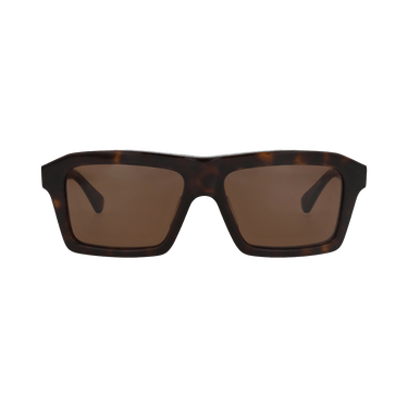 Bottega Veneta Square-Frame Recycled Acetate Sunglasses — Brown – Havana BV1213S 30014256 002
