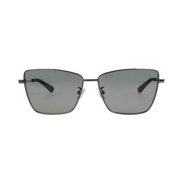 Bottega Veneta Square-Frame Metal Sunglasses — Silver – Ruthenium Grey BV1195S 30013684 001