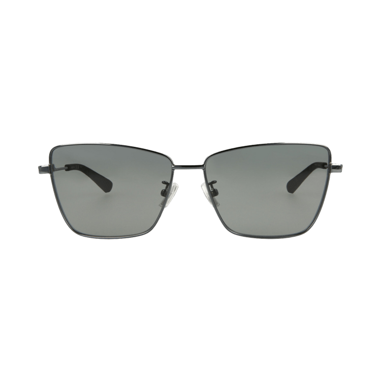 Bottega Veneta Square-Frame Metal Sunglasses — Silver – Ruthenium Grey BV1195S 30013684 001