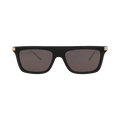 Gucci Square-Frame Recycled Acetate Sunglasses — Black – Gold Grey GG1437S 30014438 001