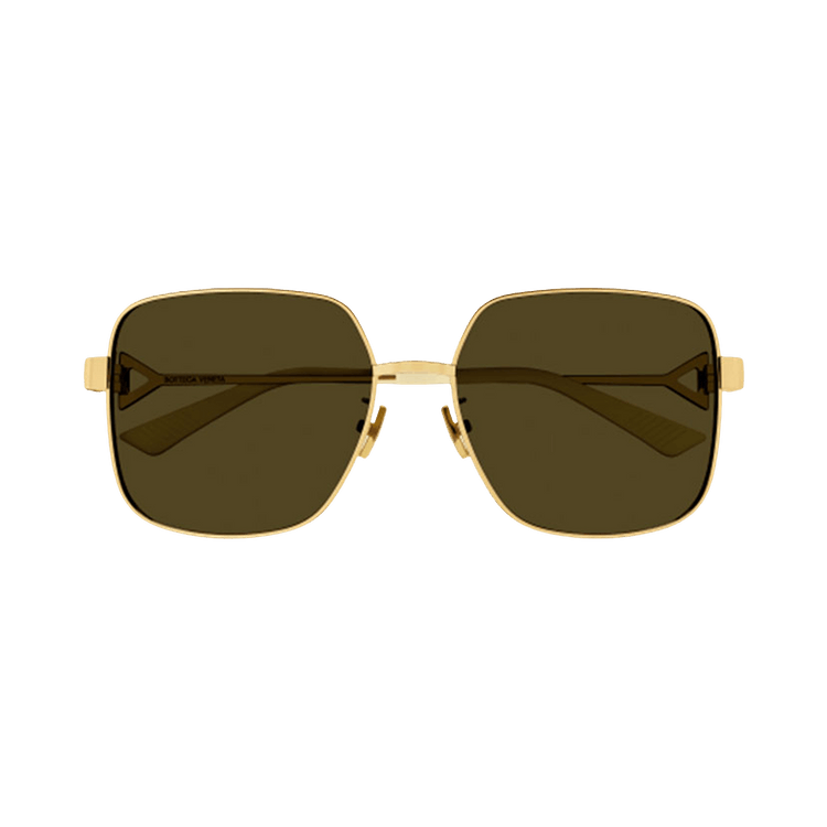 Bottega Veneta Rectangle Sunglasses — Brown – BV1199S