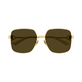 Bottega Veneta Rectangle Sunglasses — Brown – BV1199S