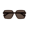 Bottega Veneta Square Sunglasses — Brown – BV1317SK 002