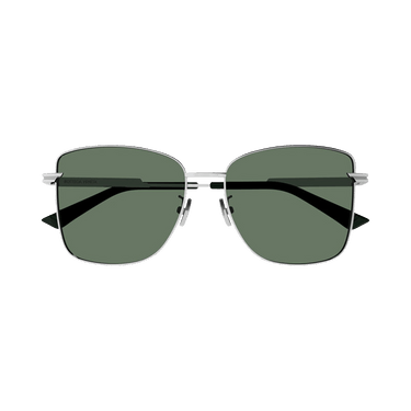 Bottega Veneta Rectangle Sunglasses — Green
