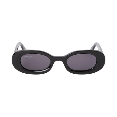 Off-White Oval Sunglasses — Black