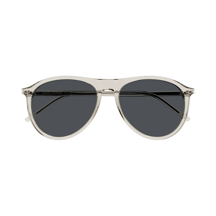 Saint Laurent Aviator Sunglasses — Grey – 667 003