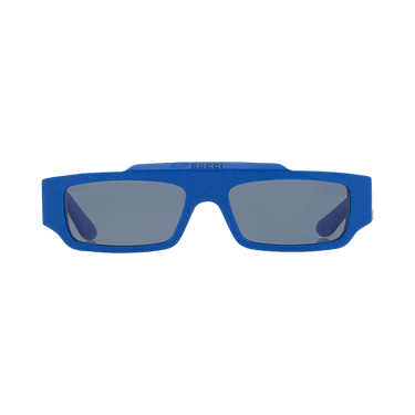Gucci Rectangle Sunglasses — Blue