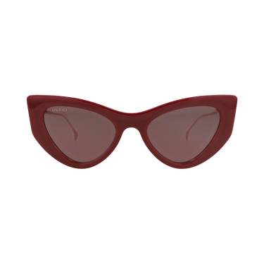 Gucci Cat Eye-Frame Injection Sunglasses — Red – Burgundy Gold Violet GG1565S 30014838 004