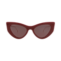 Gucci Cat Eye-Frame Injection Sunglasses — Red – Burgundy Gold Violet GG1565S 30014838 004
