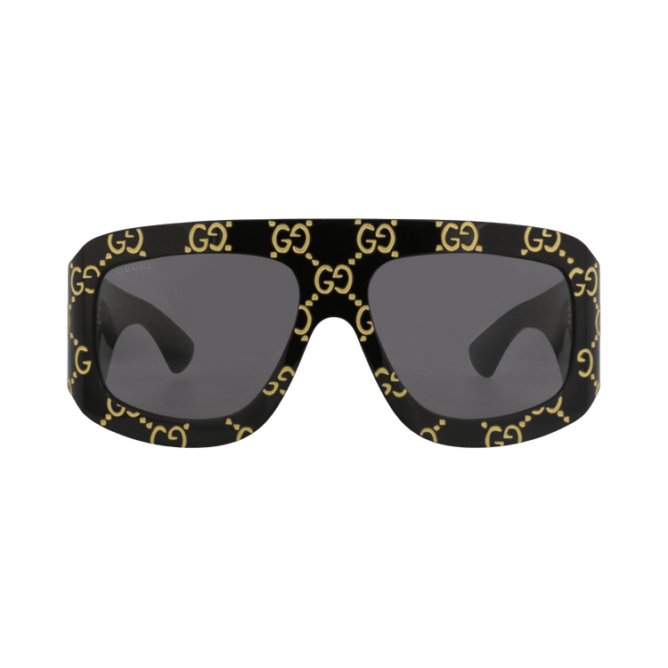 Gucci Shield-Frame Recycled Acetate Sunglasses — Black – GG0983S 30011209 004