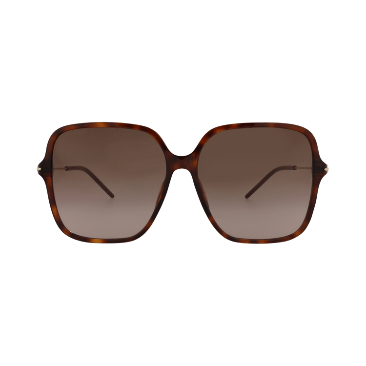 Gucci Square-Frame Recycled Acetate Sunglasses — Brown – Havana Gold GG1267S 30013949 002