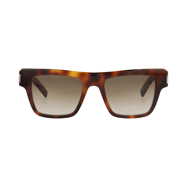 Saint Laurent Square-Frame Recycled Acetate Sunglasses — Brown – Havana SL469 30011608 020