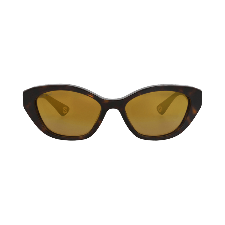Gucci Cat Eye-Frame Recycled Acetate Sunglasses — Brown – Gold GG1638S 30014974 002