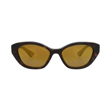 Gucci Cat Eye-Frame Recycled Acetate Sunglasses — Brown – Gold GG1638S 30014974 002