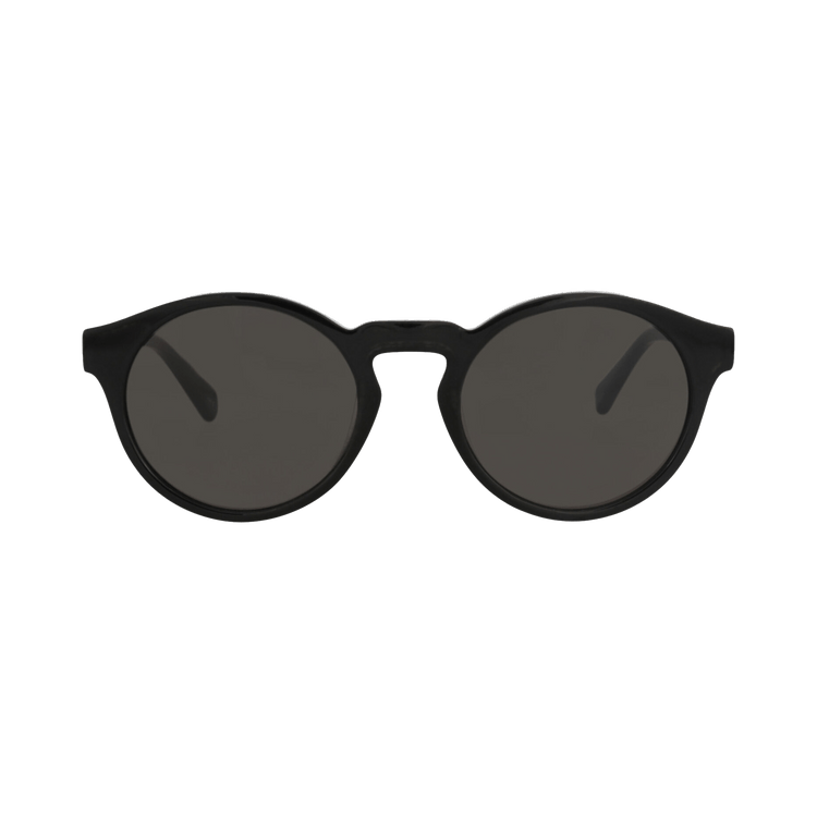 Chloé Round-Frame Recycled Acetate Sunglasses — Black – CC0014S30014101 005