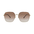 Gucci Square-Frame Metal Sunglasses — Gold – Brown GG0882SA 30010285 003