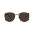 Gucci Square-Frame Metal Sunglasses — Gold – Havana Brown GG1350S 30013913 002