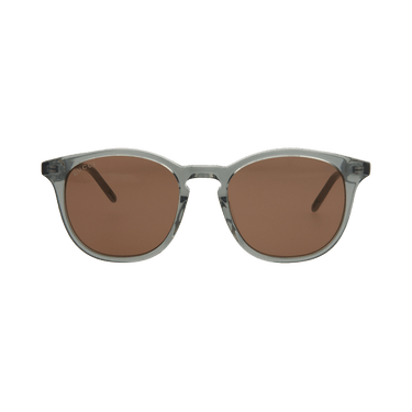 Gucci Round-Frame Acetate Sunglasses — Grey – Brown GG1157S 30012779 002