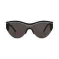 Balenciaga Shield-Frame Acetate Sunglasses — Black
