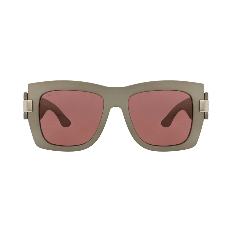 Gucci Square-Frame Injection Sunglasses — Grey – Red GG1688S 30015478 004