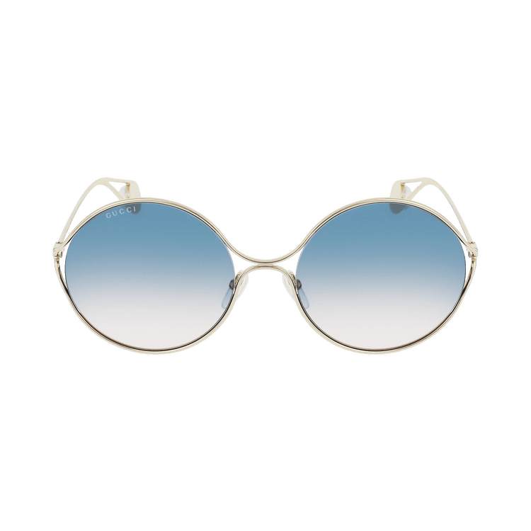 Gucci Round-Frame Metal Sunglasses — Gold – Multicolor GG0253S 30002345 003