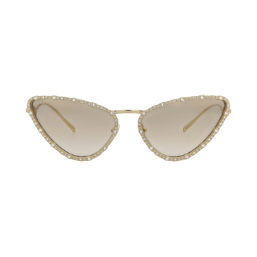 Gucci Cat Eye-Frame Metal Sunglasses — Gold – Brown GG1569S 30014840 003