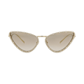 Gucci Cat Eye-Frame Metal Sunglasses — Gold – Brown GG1569S 30014840 003
