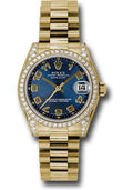 rolex-yellow-gold-datejust-31-watch-48-diamond-bezel-blue-concentric-circle-arabic-dial-president-bracelet-178158-blcap