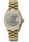 rolex-yellow-gold-datejust-31-watch-48-diamond-bezel-gray-roman-dial-president-bracelet-178158-grp