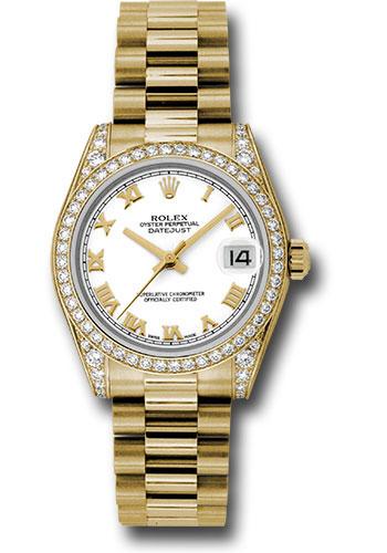 rolex-yellow-gold-datejust-31-watch-48-diamond-bezel-white-roman-dial-president-bracelet-178158-wrp