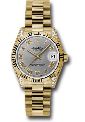 rolex-yellow-gold-datejust-31-watch-fluted-bezel-gray-roman-dial-president-bracelet-178238-grp