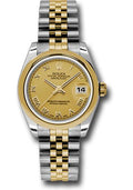rolex-steel-and-yellow-gold-datejust-31-watch-domed-bezel-champagne-roman-dial-jubilee-bracelet-178243-chrj