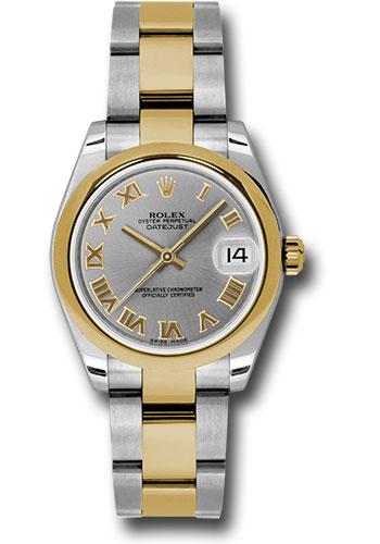 rolex-steel-and-yellow-gold-datejust-31-watch-domed-bezel-slate-grey-roman-dial-oyster-bracelet-178243-gro