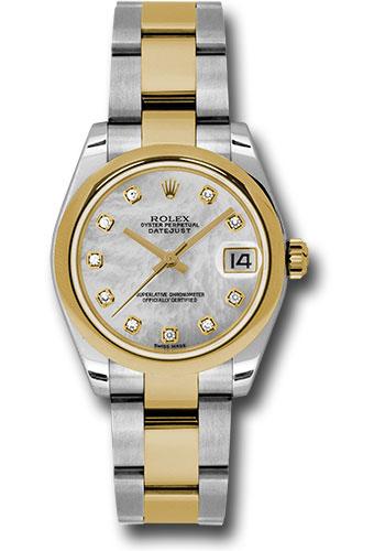 rolex-steel-and-yellow-gold-datejust-31-watch-domed-bezel-mother-of-pearl-diamond-dial-oyster-bracelet-178243-mdo