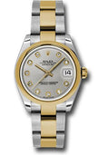rolex-steel-and-yellow-gold-datejust-31-watch-domed-bezel-silver-diamond-dial-oyster-bracelet-178243-sdo