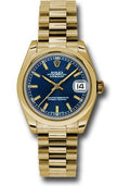 rolex-yellow-gold-datejust-31-watch-domed-bezel-blue-concentric-circle-index-dial-president-bracelet-178248-blip