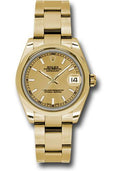 rolex-yellow-gold-datejust-31-watch-domed-bezel-champagne-index-dial-oyster-bracelet-178248-chio
