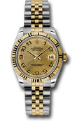 rolex-steel-and-yellow-gold-datejust-31-watch-fluted-bezel-champagne-concentric-circle-arabic-dial-jubilee-bracelet-178273-chcaj