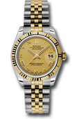 rolex-steel-and-yellow-gold-datejust-31-watch-fluted-bezel-champagne-roman-dial-jubilee-bracelet-178273-chrj