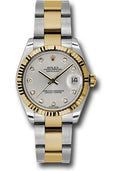 rolex-steel-and-yellow-gold-datejust-31-watch-fluted-bezel-silver-diamond-roman-vi-diamond-dial-oyster-bracelet-178273-sdo