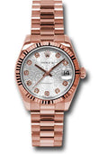 rolex-pink-gold-datejust-31-watch-fluted-bezel-silver-jubilee-diamond-dial-president-bracelet-178275-sjdp