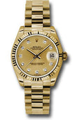 rolex-yellow-gold-datejust-31-watch-fluted-bezel-champagne-diamond-dial-president-bracelet-178278-chdp