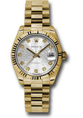rolex-yellow-gold-datejust-31-watch-fluted-bezel-silver-jubilee-diamond-dial-president-bracelet-178278-sjdp