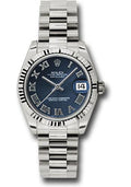 rolex-white-gold-datejust-31-watch-fluted-bezel-blue-roman-dial-president-bracelet-178279-blrp