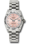 rolex-white-gold-datejust-31-watch-fluted-bezel-pink-roman-dial-president-bracelet-178279-prp