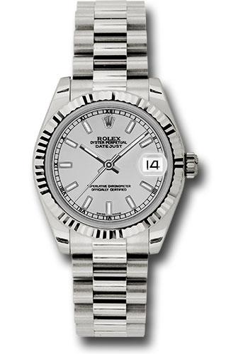 rolex-white-gold-datejust-31-watch-fluted-bezel-silver-index-dial-president-bracelet-178279-sip