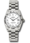 rolex-white-gold-datejust-31-watch-fluted-bezel-white-roman-dial-president-bracelet-178279-wrp