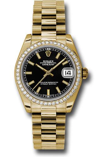 rolex-yellow-gold-datejust-31-watch-48-diamond-bezel-black-index-dial-president-bracelet-178288-bkip