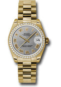 rolex-yellow-gold-datejust-31-watch-48-diamond-bezel-gray-roman-dial-president-bracelet-178288-grp